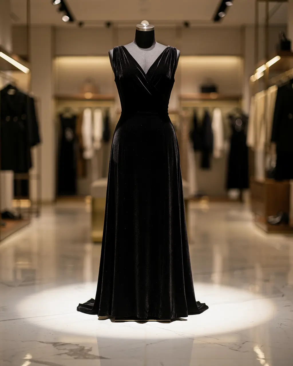 Velvet Evening Gown